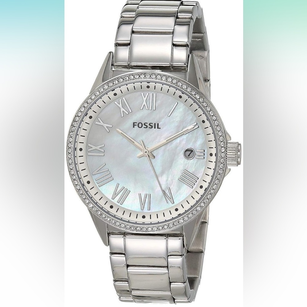 Fossil Women's Blythe Three Hand Stainless Steel Watch BQ3209